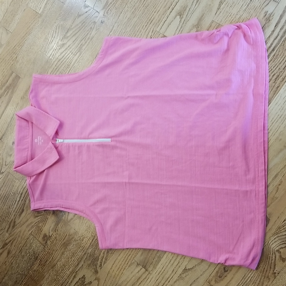 (XL) T by Talbots Athleisure Golf Lightweight Collared Sleeveless